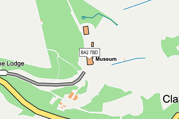 BA2 7BD map - OS OpenMap – Local (Ordnance Survey)