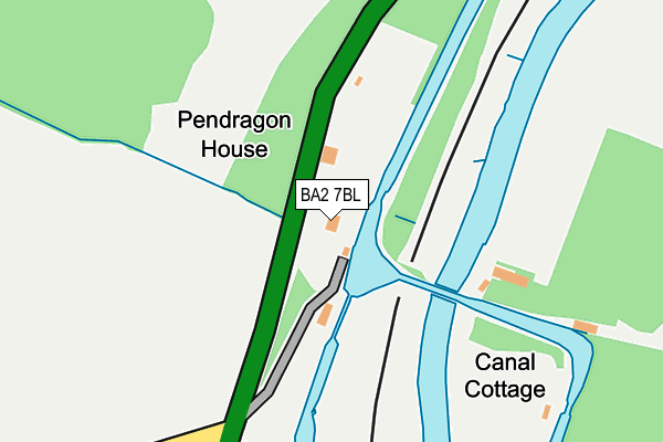 BA2 7BL map - OS OpenMap – Local (Ordnance Survey)