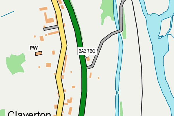 BA2 7BQ map - OS OpenMap – Local (Ordnance Survey)