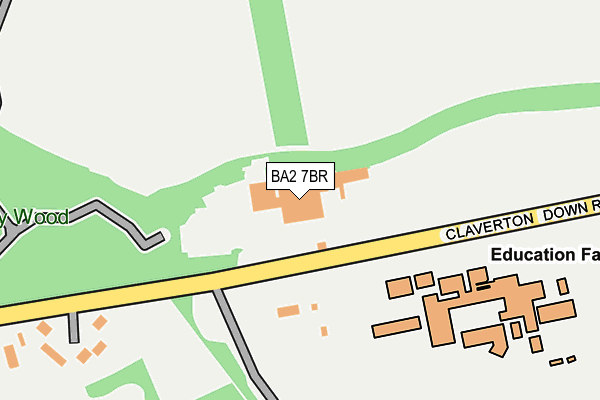 BA2 7BR map - OS OpenMap – Local (Ordnance Survey)