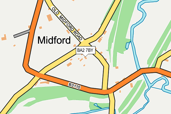 BA2 7BY map - OS OpenMap – Local (Ordnance Survey)