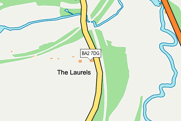 BA2 7DG map - OS OpenMap – Local (Ordnance Survey)