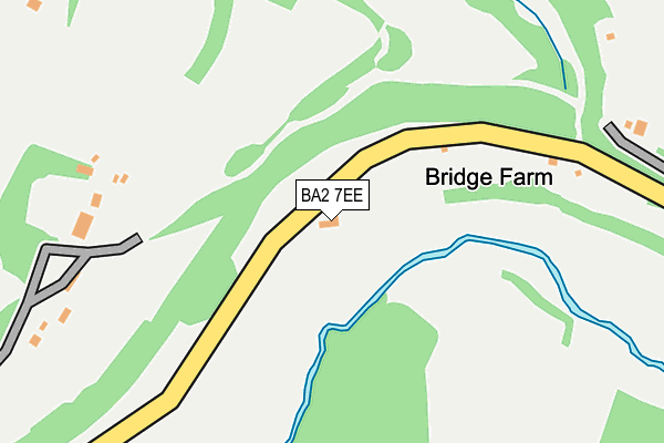 BA2 7EE map - OS OpenMap – Local (Ordnance Survey)