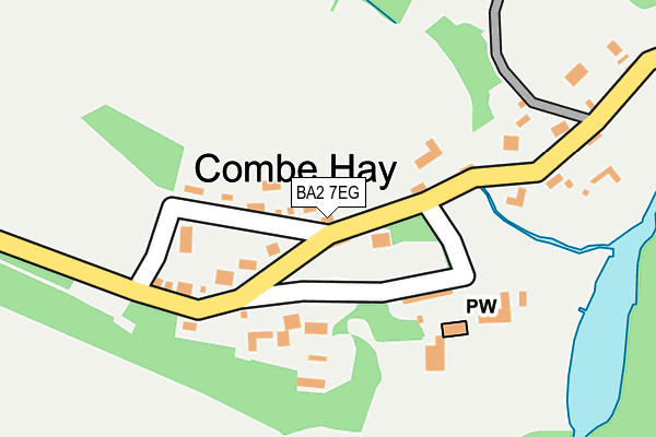 BA2 7EG map - OS OpenMap – Local (Ordnance Survey)