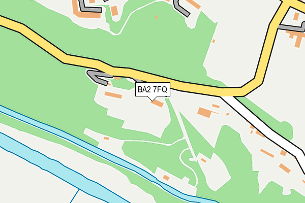 BA2 7FQ map - OS OpenMap – Local (Ordnance Survey)
