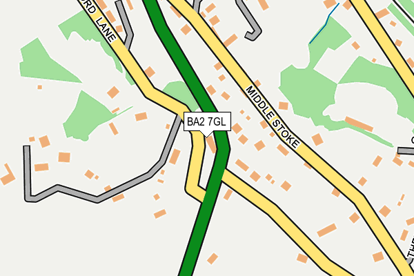 BA2 7GL map - OS OpenMap – Local (Ordnance Survey)