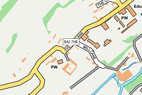 BA2 7HB map - OS OpenMap – Local (Ordnance Survey)