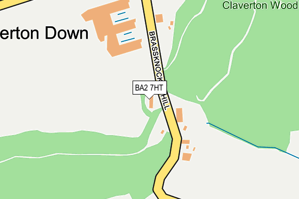 BA2 7HT map - OS OpenMap – Local (Ordnance Survey)