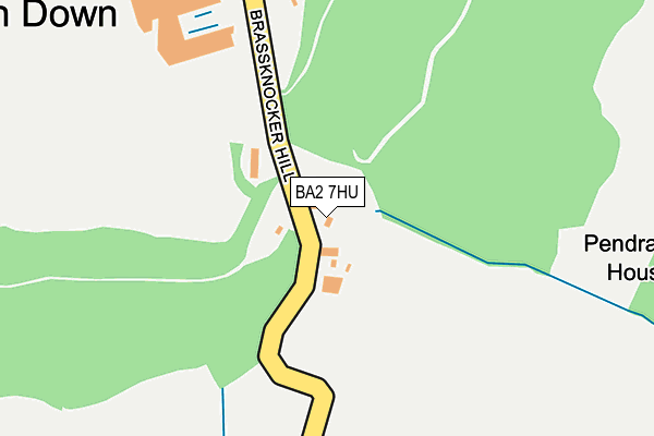BA2 7HU map - OS OpenMap – Local (Ordnance Survey)