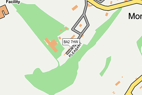 BA2 7HW map - OS OpenMap – Local (Ordnance Survey)