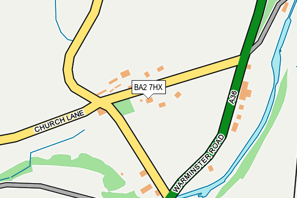BA2 7HX map - OS OpenMap – Local (Ordnance Survey)
