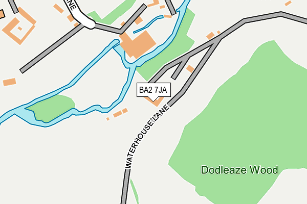 BA2 7JA map - OS OpenMap – Local (Ordnance Survey)