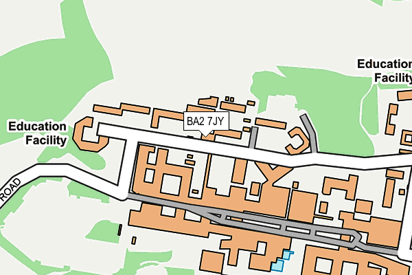 BA2 7JY map - OS OpenMap – Local (Ordnance Survey)