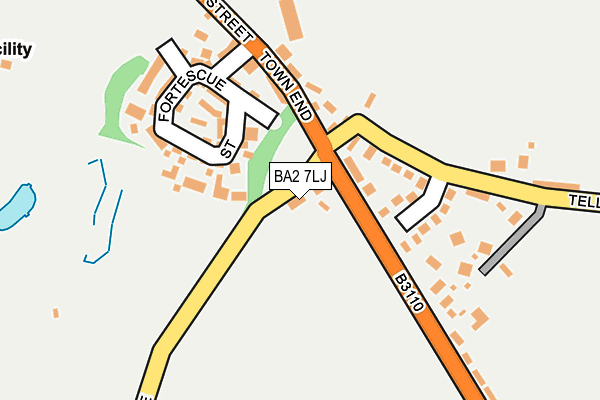 BA2 7LJ map - OS OpenMap – Local (Ordnance Survey)