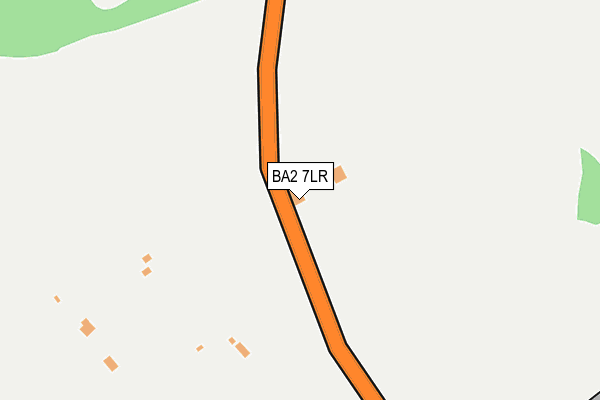 BA2 7LR map - OS OpenMap – Local (Ordnance Survey)