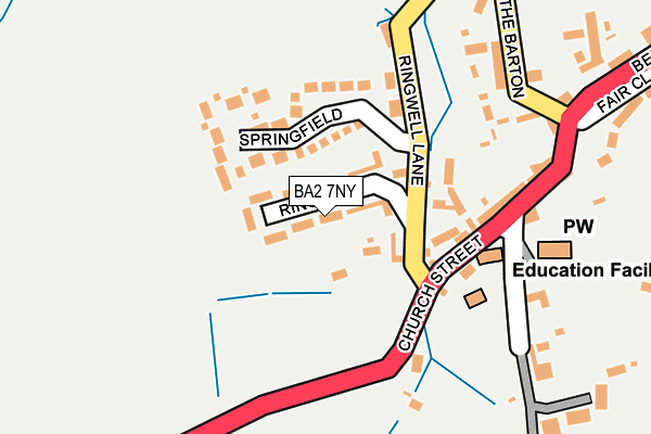 BA2 7NY map - OS OpenMap – Local (Ordnance Survey)