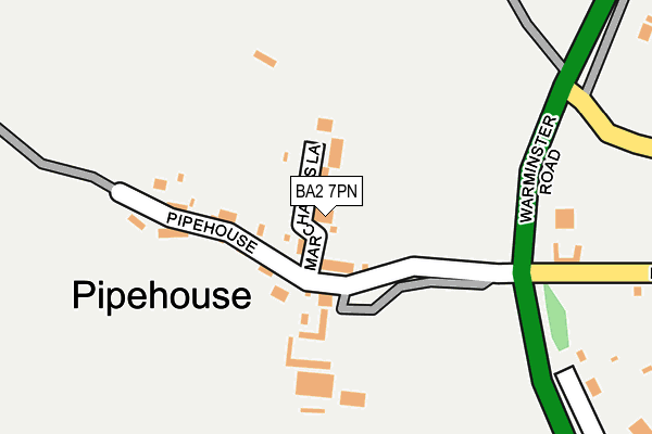 BA2 7PN map - OS OpenMap – Local (Ordnance Survey)