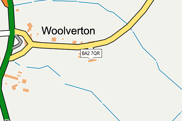 BA2 7QR map - OS OpenMap – Local (Ordnance Survey)