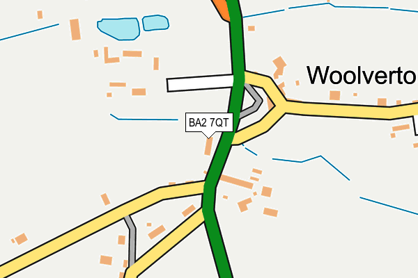 BA2 7QT map - OS OpenMap – Local (Ordnance Survey)