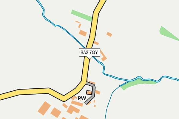 BA2 7QY map - OS OpenMap – Local (Ordnance Survey)