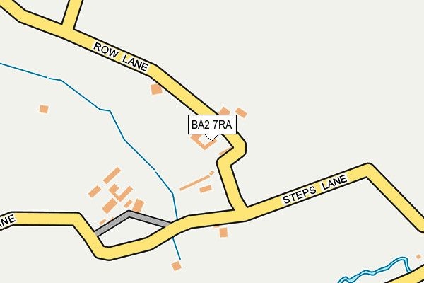 BA2 7RA map - OS OpenMap – Local (Ordnance Survey)