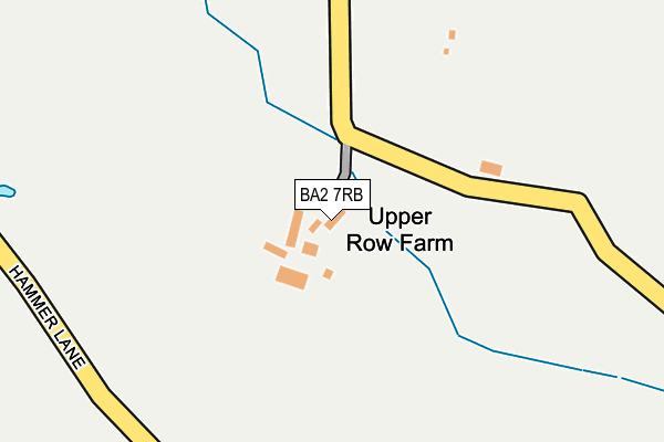 BA2 7RB map - OS OpenMap – Local (Ordnance Survey)