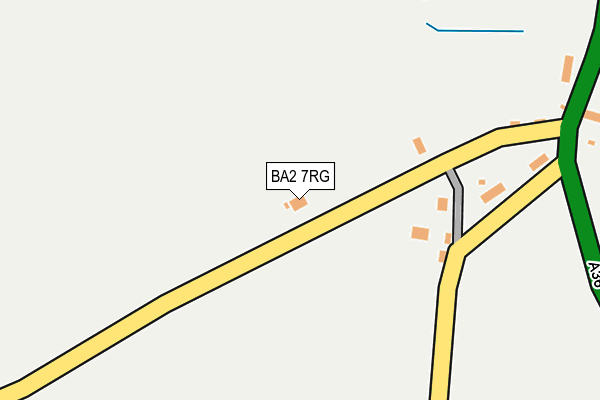 BA2 7RG map - OS OpenMap – Local (Ordnance Survey)