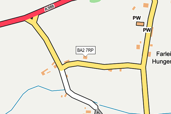 BA2 7RP map - OS OpenMap – Local (Ordnance Survey)