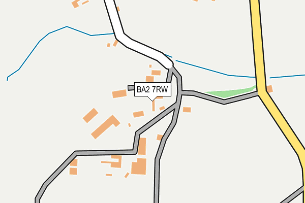 BA2 7RW map - OS OpenMap – Local (Ordnance Survey)