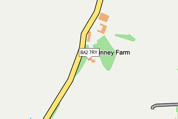 BA2 7RY map - OS OpenMap – Local (Ordnance Survey)