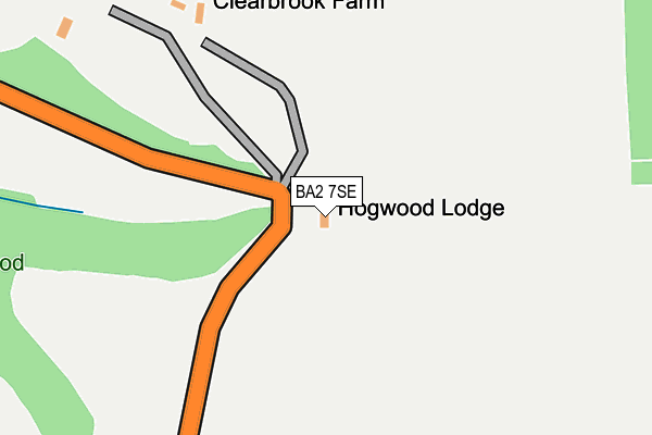 BA2 7SE map - OS OpenMap – Local (Ordnance Survey)