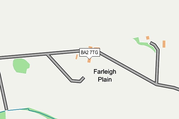 BA2 7TG map - OS OpenMap – Local (Ordnance Survey)