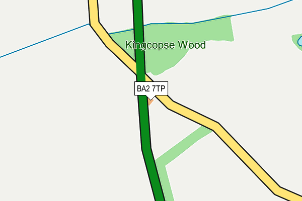 BA2 7TP map - OS OpenMap – Local (Ordnance Survey)