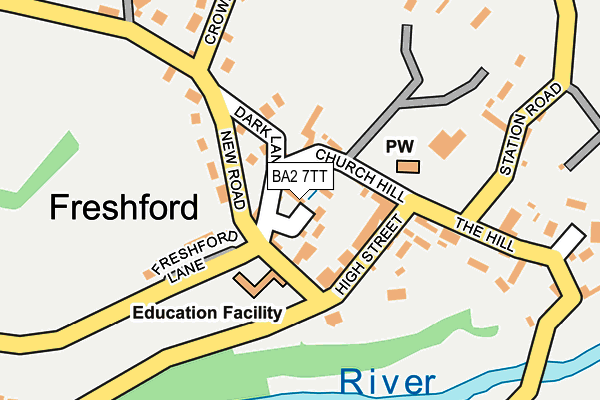 BA2 7TT map - OS OpenMap – Local (Ordnance Survey)