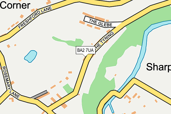 BA2 7UA map - OS OpenMap – Local (Ordnance Survey)