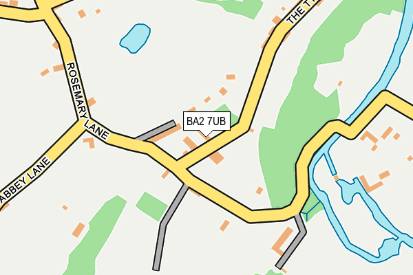 BA2 7UB map - OS OpenMap – Local (Ordnance Survey)