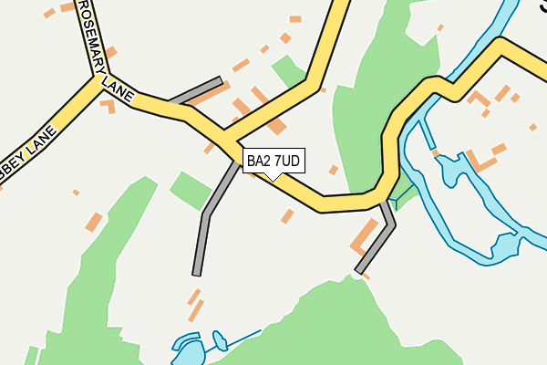 BA2 7UD map - OS OpenMap – Local (Ordnance Survey)