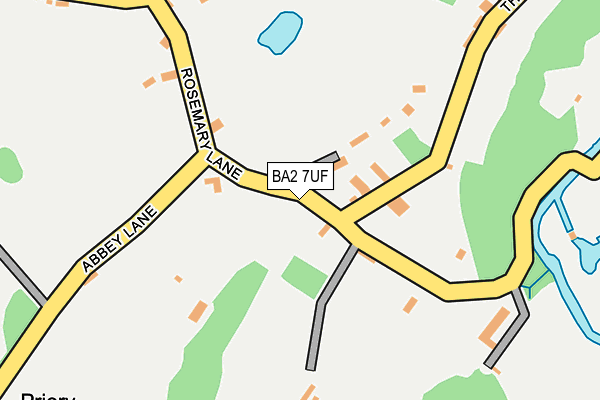 BA2 7UF map - OS OpenMap – Local (Ordnance Survey)