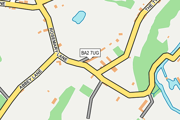 BA2 7UG map - OS OpenMap – Local (Ordnance Survey)