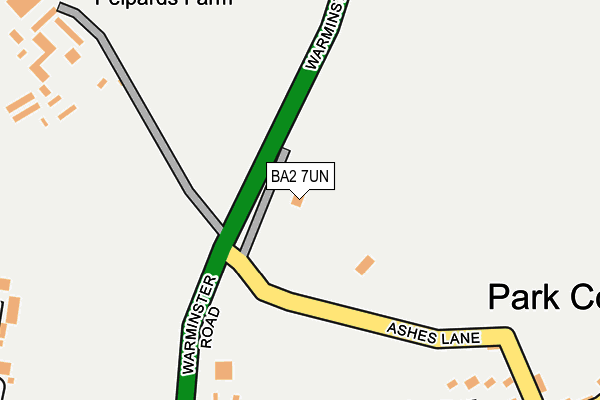 BA2 7UN map - OS OpenMap – Local (Ordnance Survey)