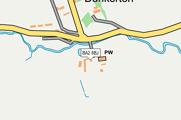 BA2 8BJ map - OS OpenMap – Local (Ordnance Survey)