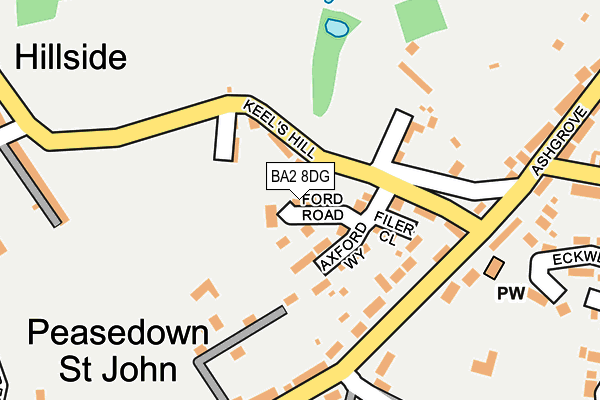 BA2 8DG map - OS OpenMap – Local (Ordnance Survey)