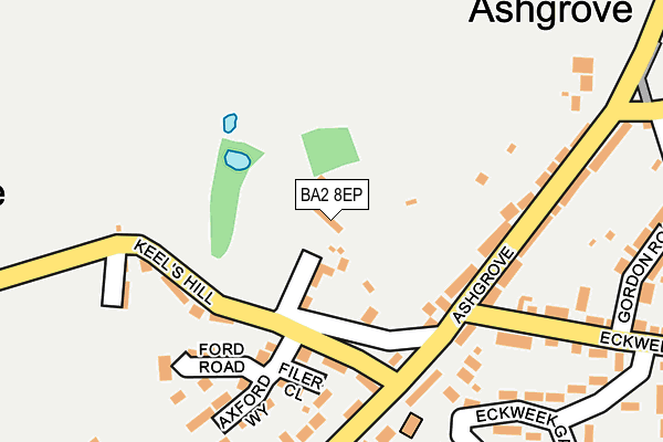 BA2 8EP map - OS OpenMap – Local (Ordnance Survey)