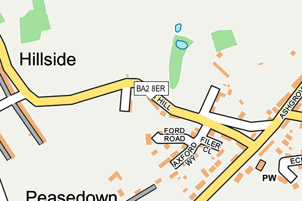 BA2 8ER map - OS OpenMap – Local (Ordnance Survey)