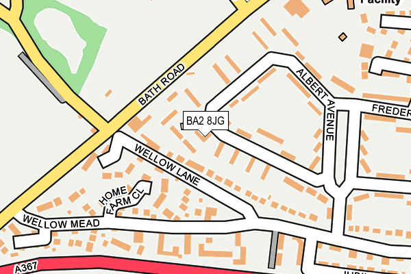 BA2 8JG map - OS OpenMap – Local (Ordnance Survey)