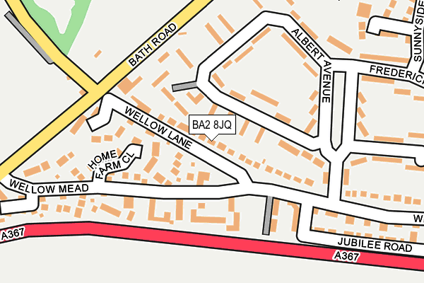 BA2 8JQ map - OS OpenMap – Local (Ordnance Survey)
