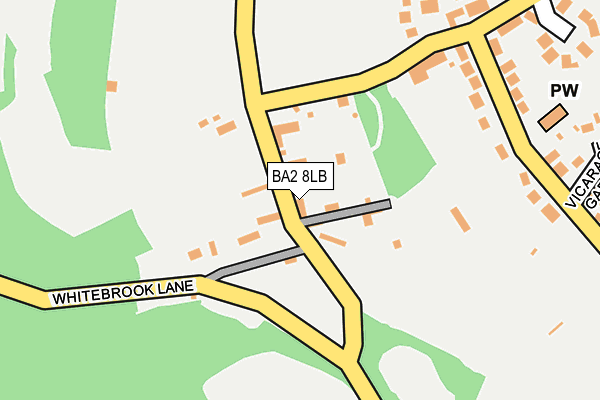 BA2 8LB map - OS OpenMap – Local (Ordnance Survey)