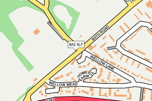 BA2 8LF map - OS OpenMap – Local (Ordnance Survey)
