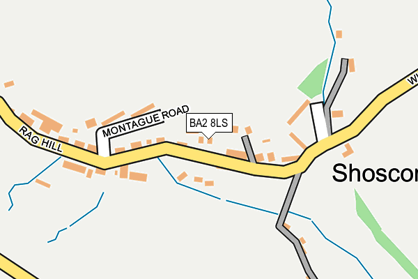 BA2 8LS map - OS OpenMap – Local (Ordnance Survey)