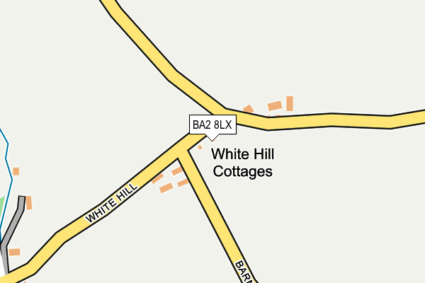 BA2 8LX map - OS OpenMap – Local (Ordnance Survey)